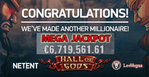 NetEnt's Hall of Gods Slot Drops For €6.7 Million