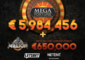 Mega Fortune Pays of Over €6.5 Million to One Lucky Player