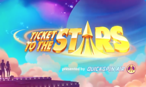 Step onboard for the latest Space Adventure from Quickspin, Ticket To The Stars. Swedish based Quickspin are part of the Playtech Company, and the space inspired slot is the second release this year from the popular software provider.